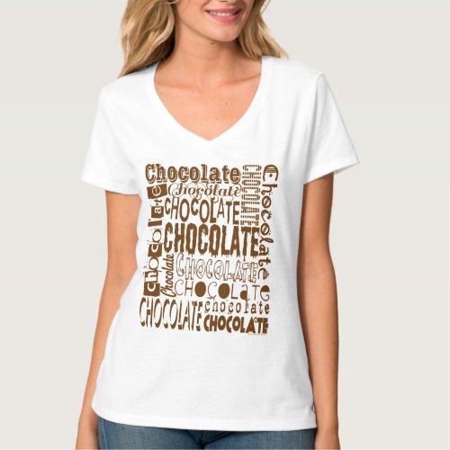 Chocolate Lovers Font Jumble Shirts