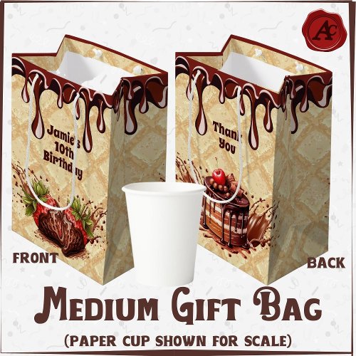 Chocolate lovers gift bag Chocolate  Medium Gift Bag