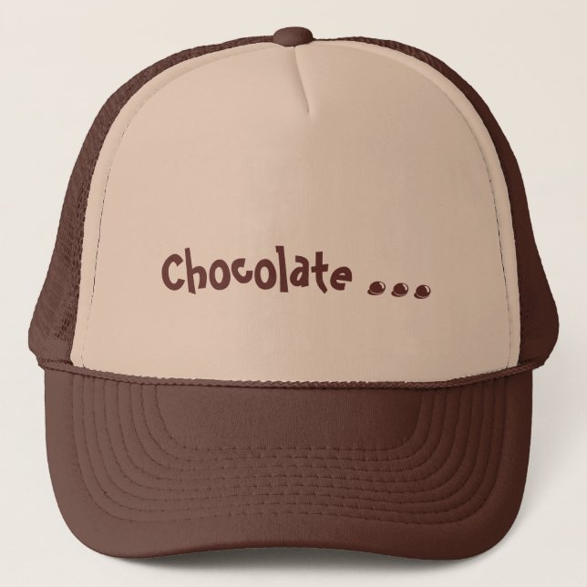 Chocolate lovers hat with chocolate candy (Front)