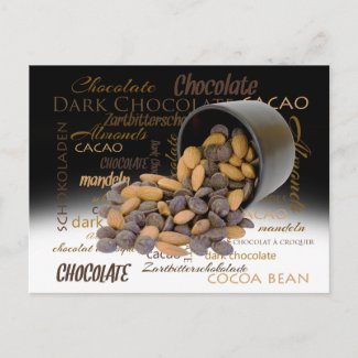 Chocolate Lovers Multilingual Typography Collage