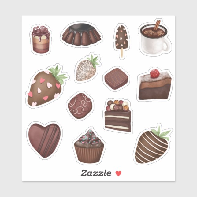 Chocolate Lovers Sticker (Sheet)