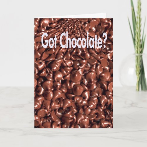 Chocolate Lovers Unique Paper Greeting Card