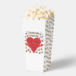 "Chocolate makes my heart sing!" Singing Heart Favor Boxes