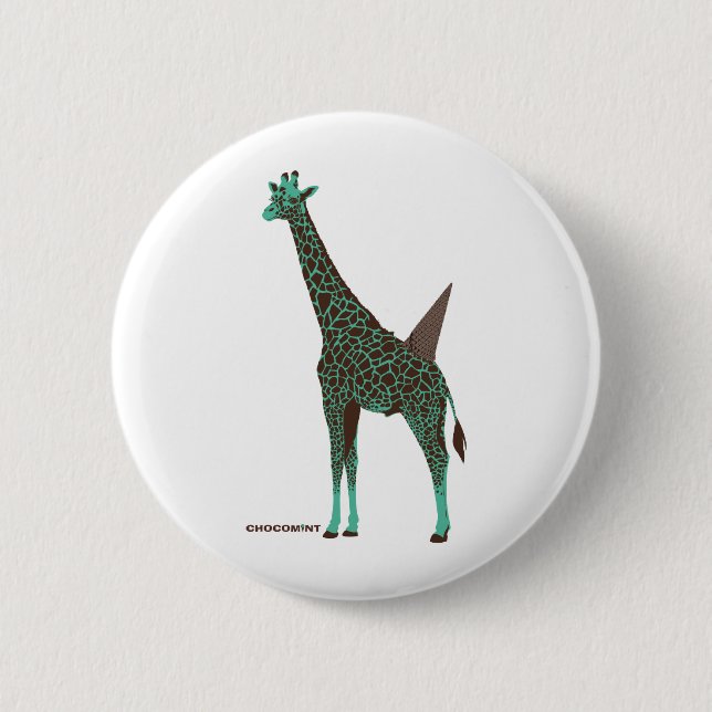 Chocolate Mandarin Pinback Button (Front)