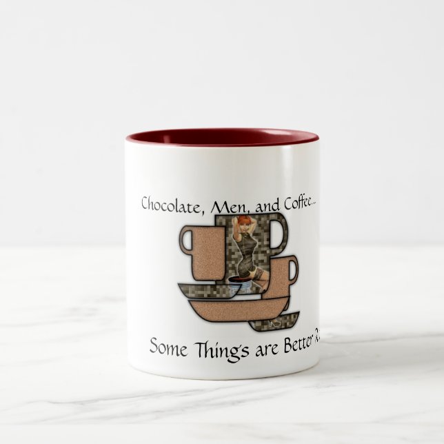Chocolate, Men, & Coffee Mug (Center)