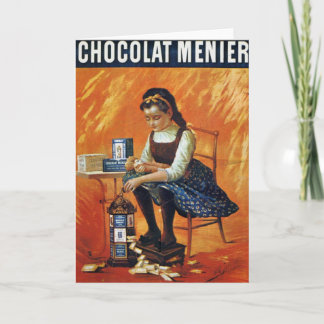 Chocolate Menier Card