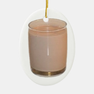 Chocolate Milk Ceramic Ornament