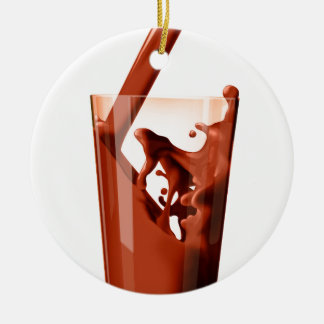 Chocolate Milk Ceramic Ornament