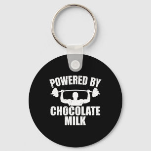 Chocolate Milk Gym Fitness Workout Bodybuilding Keychain