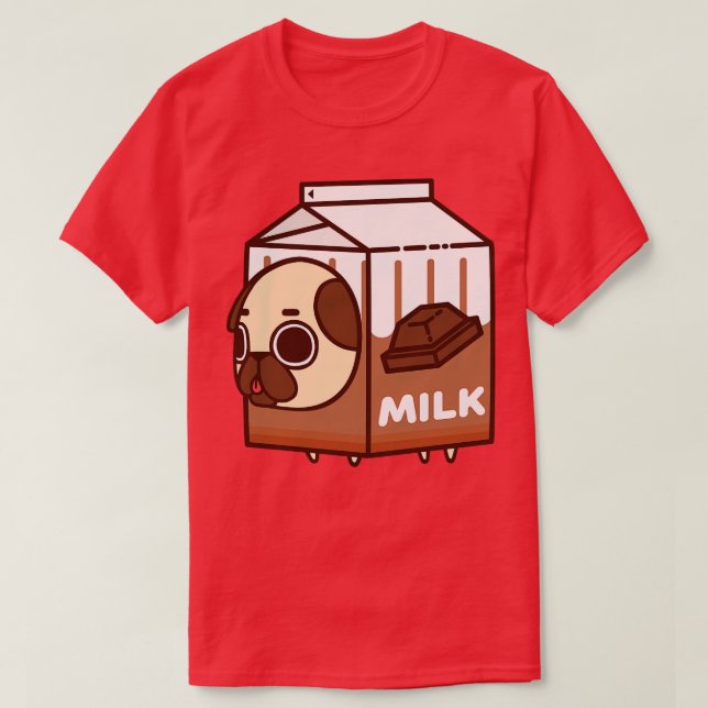 Chocolate Milk Puglie T-Shirt (Design Front)