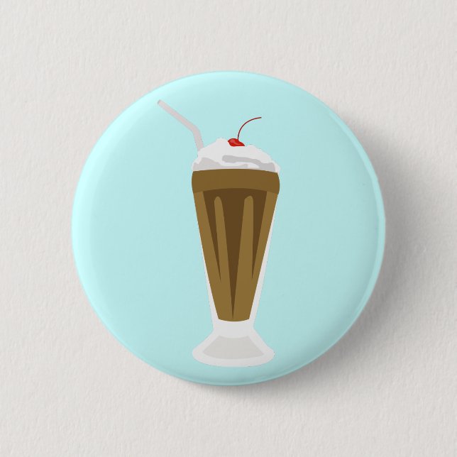 Chocolate Milkshake Button (Front)