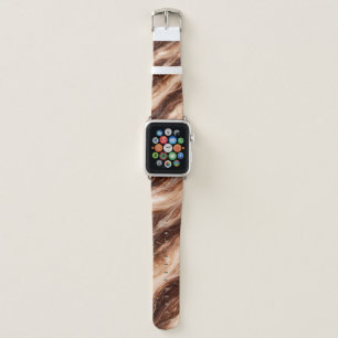 Chocolate Milkshake Marble Texture Apple Watch Band