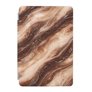 Chocolate Milkshake Marble Texture iPad Mini Cover