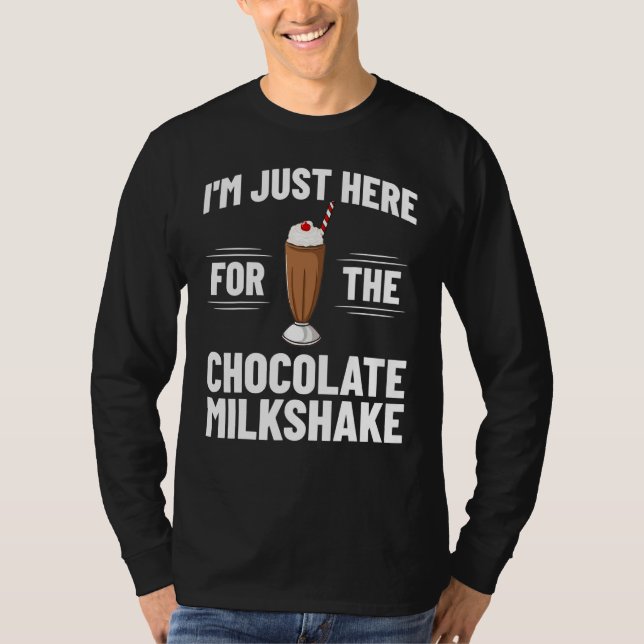 Chocolate Milkshake Milk Choco Shake Drink T-Shirt (Front)