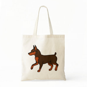 Chocolate Miniature Pinscher Tote Bag