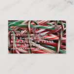 Chocolate Mint Candy Canes Holiday Festive Business Card