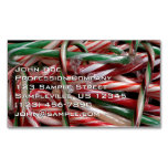 Chocolate Mint Candy Canes Holiday Festive Business Card Magnet