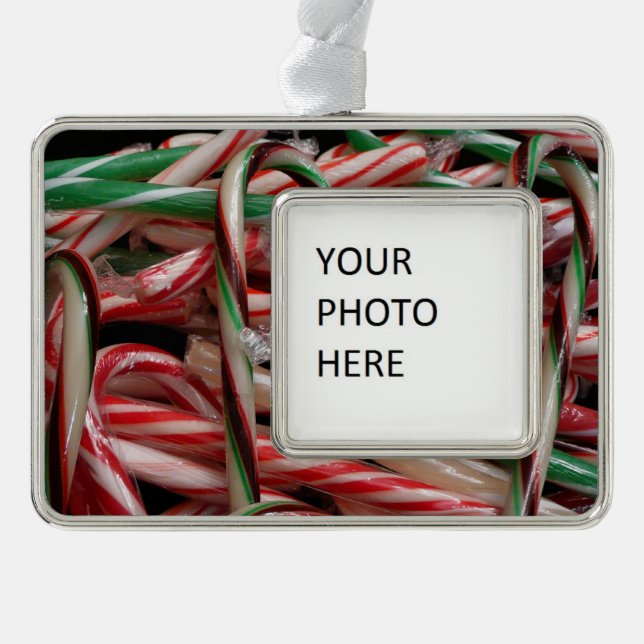 Chocolate Mint Candy Canes Holiday Festive Christmas Ornament (Front)