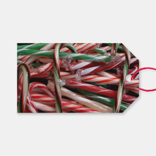 Chocolate Mint Candy Canes Holiday Festive Gift Tags