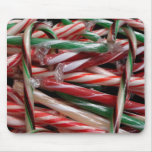 Chocolate Mint Candy Canes Holiday Festive Mouse Pad
