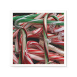 Chocolate Mint Candy Canes Holiday Festive Napkins