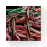 Chocolate Mint Candy Canes Holiday Festive Paperweight