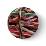 Chocolate Mint Candy Canes Holiday Festive Pinback Button