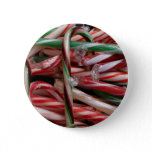 Chocolate Mint Candy Canes Holiday Festive Pinback Button