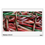 Chocolate Mint Candy Canes Holiday Festive Wall Decal