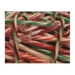 Chocolate Mint Candy Canes Holiday Festive Wood Wall Art