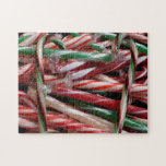 Chocolate Mint Candy Canes Holiday Jigsaw Puzzle