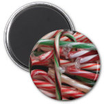Chocolate Mint Candy Canes Holiday Magnet