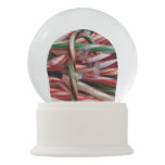 Chocolate Mint Candy Canes Holiday Snow Globe