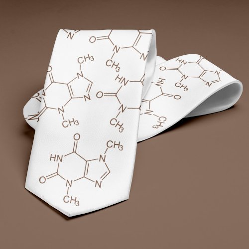 Chocolate Molecule Chemistry Lovers Neck Tie