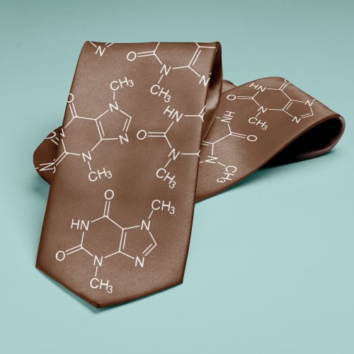 Chocolate Molecule Chemistry Lovers Neck Tie