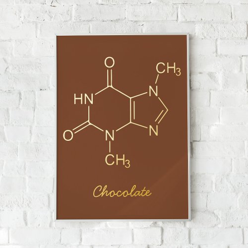 Chocolate Molecule  Foil Prints