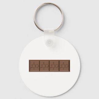 Chocolate Molecule Keychain