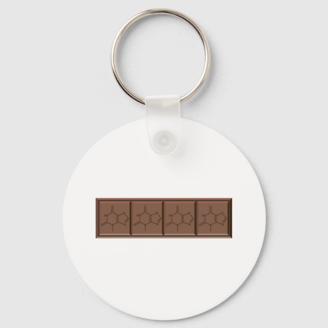 Chocolate Molecule Keychain (Front)