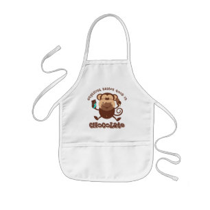 Chocolate Monkey Kids' Apron
