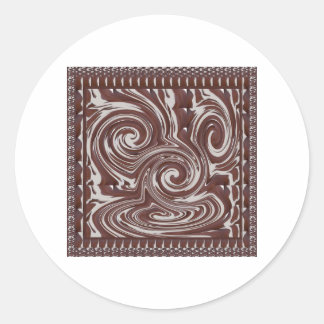 CHOCOLATE Monster TEMPLATE Resellers Welcome GIFTS Classic Round Sticker