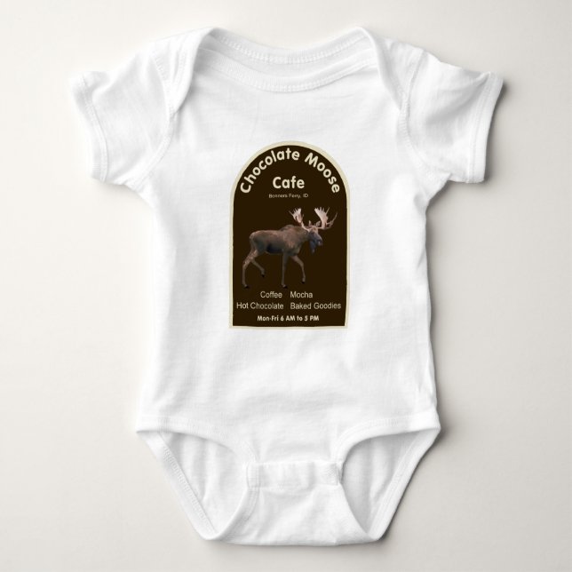 Chocolate Moose Cafe Baby Bodysuit (Front)