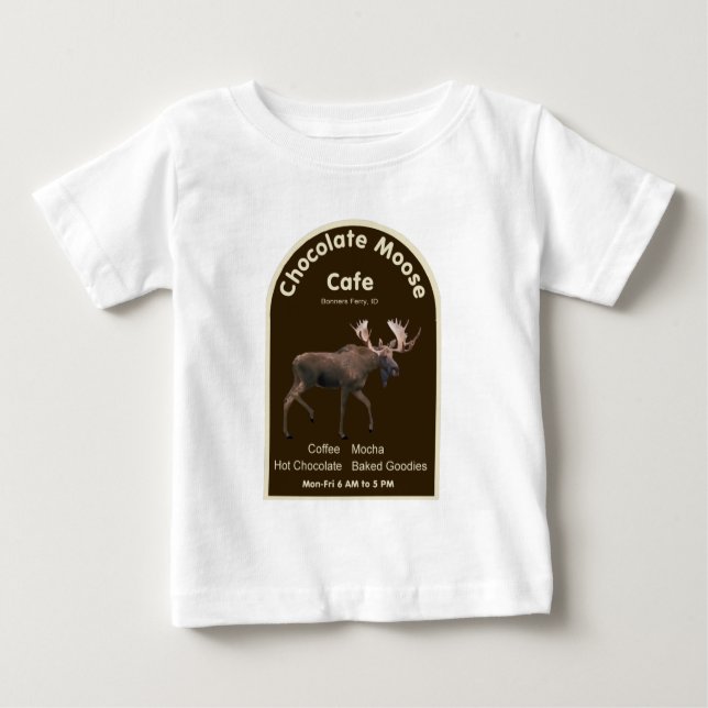 Chocolate Moose Cafe Baby T-Shirt (Front)