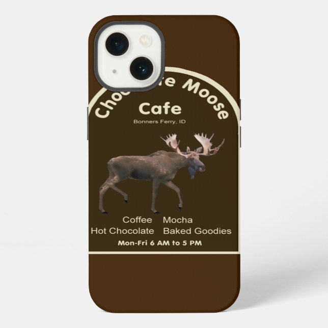 Chocolate Moose Cafe Iphone Case (Back)