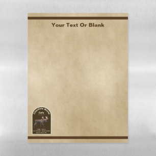 Chocolate Moose Cafe Magnetic Dry Erase Sheet