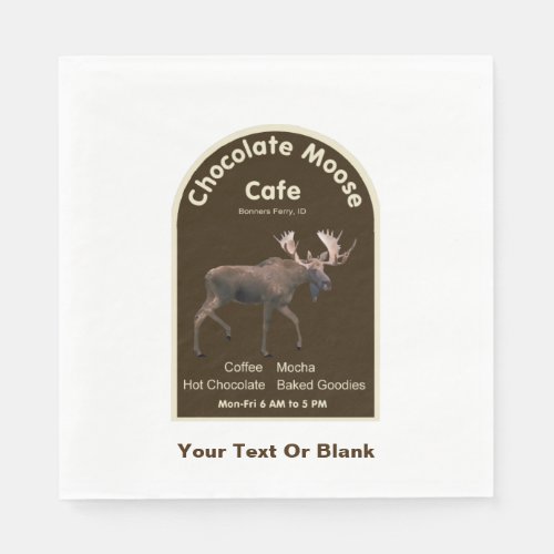 Chocolate Moose Cafe Napkins