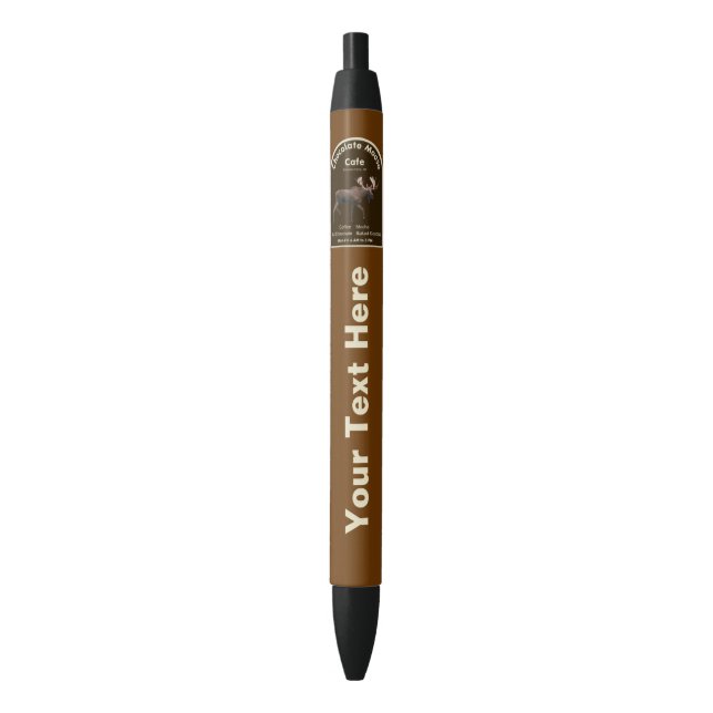Chocolate Moose Cafe Pen (Front Vertical)