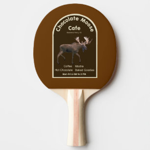 Chocolate Moose Cafe Ping Pong Paddle