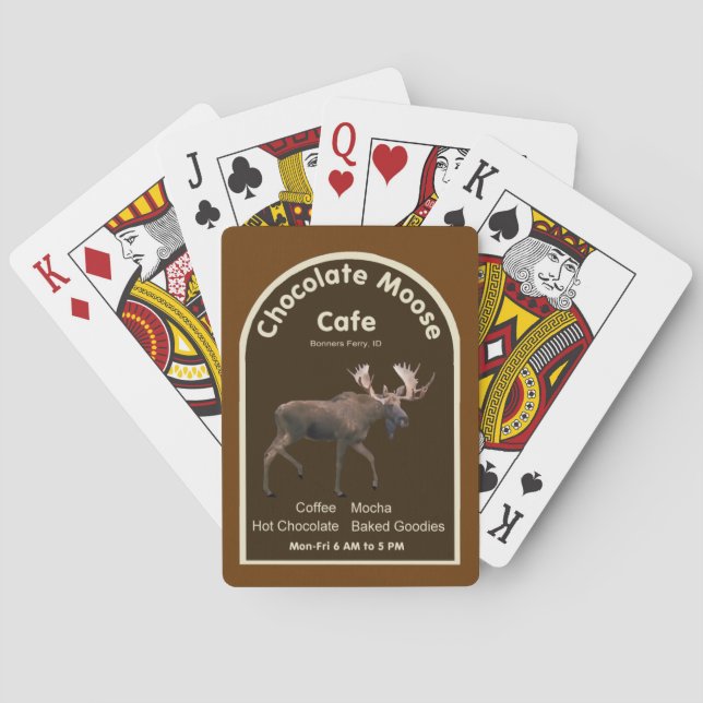 Chocolate Moose Cafe Poker Cards (Back)
