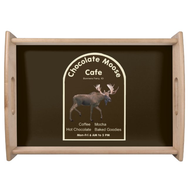 Chocolate Moose Cafe Serving Tray (Front)