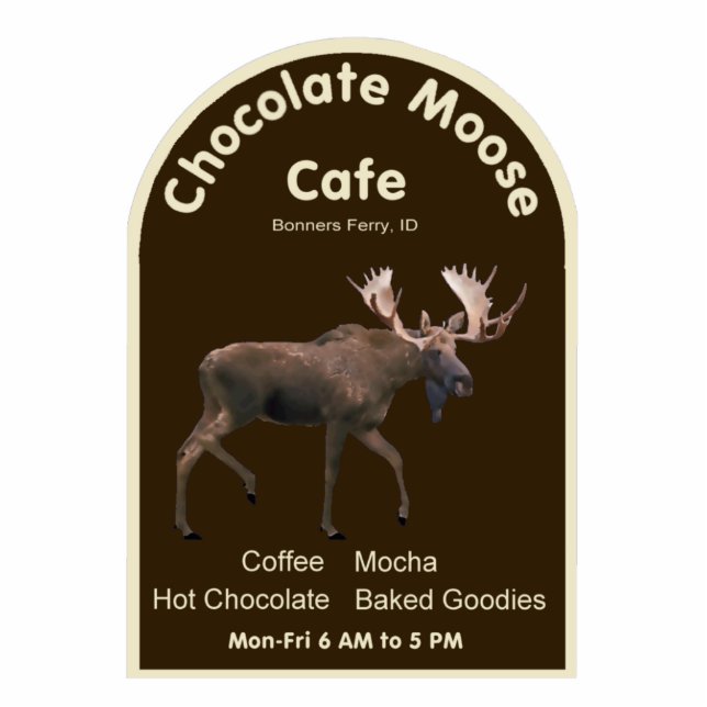 Chocolate Moose Cafe Statuette (Front)